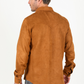 Men's Camel Faux Suede Overshirt
