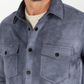 Men's Grey Faux Suede Overshirt