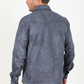 Men's Grey Faux Suede Overshirt