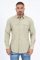 Men's Fishing Khaki Long Sleeve Shirt