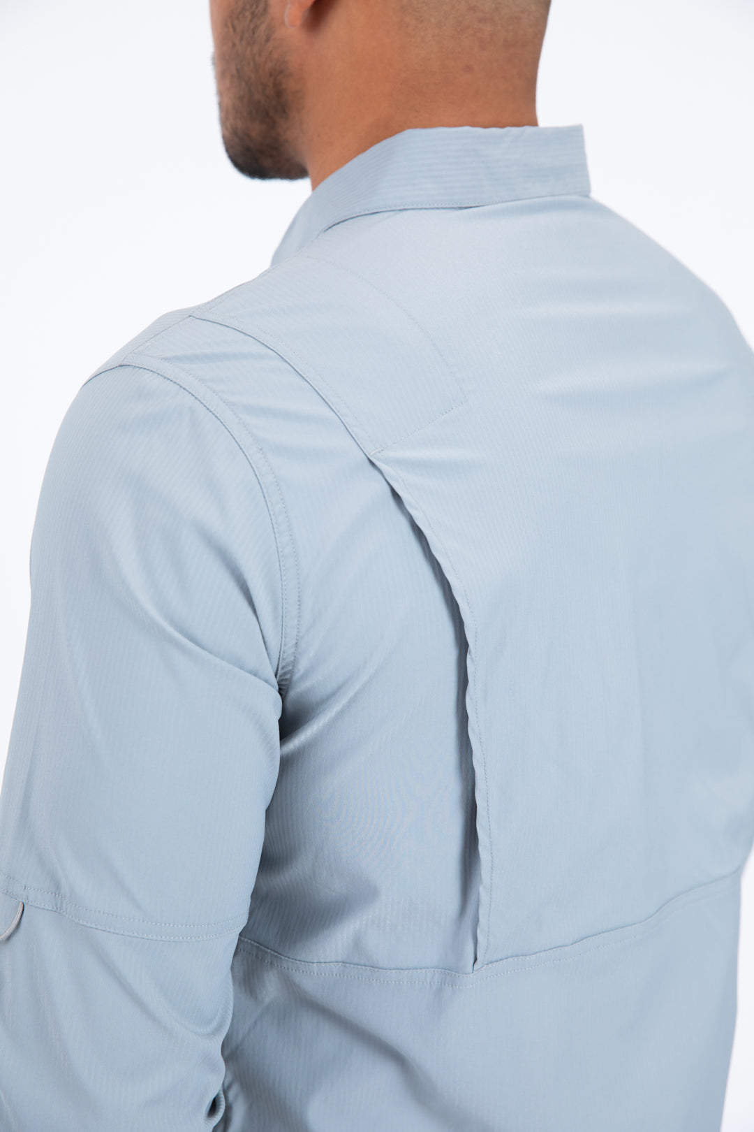 lt. grey performance fishing long sleeve shirt platini