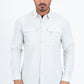 Off White Performance Fishing Long Sleeve Shirt Men