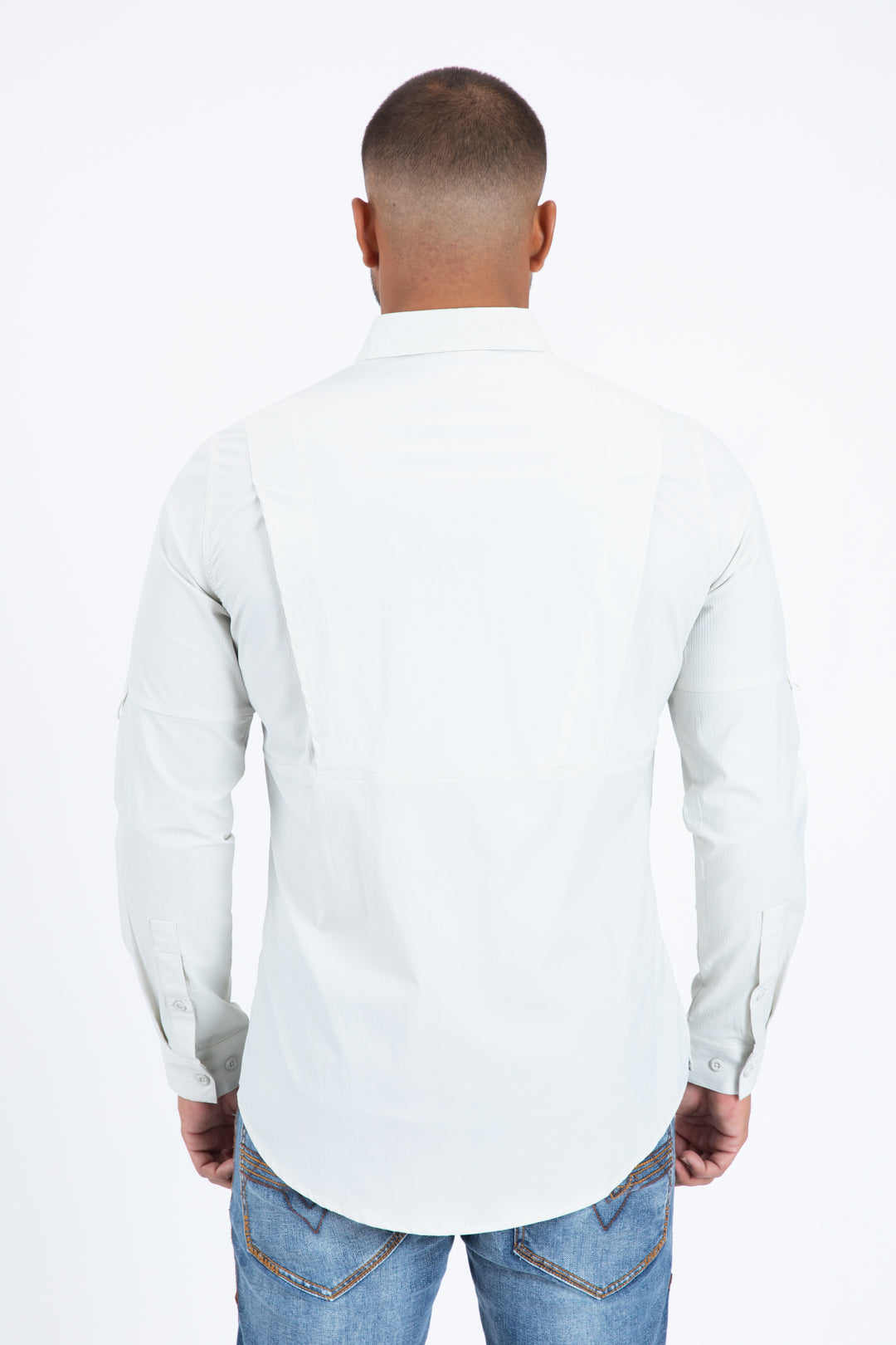 Off White Performance Fishing Long Sleeve Shirt Men