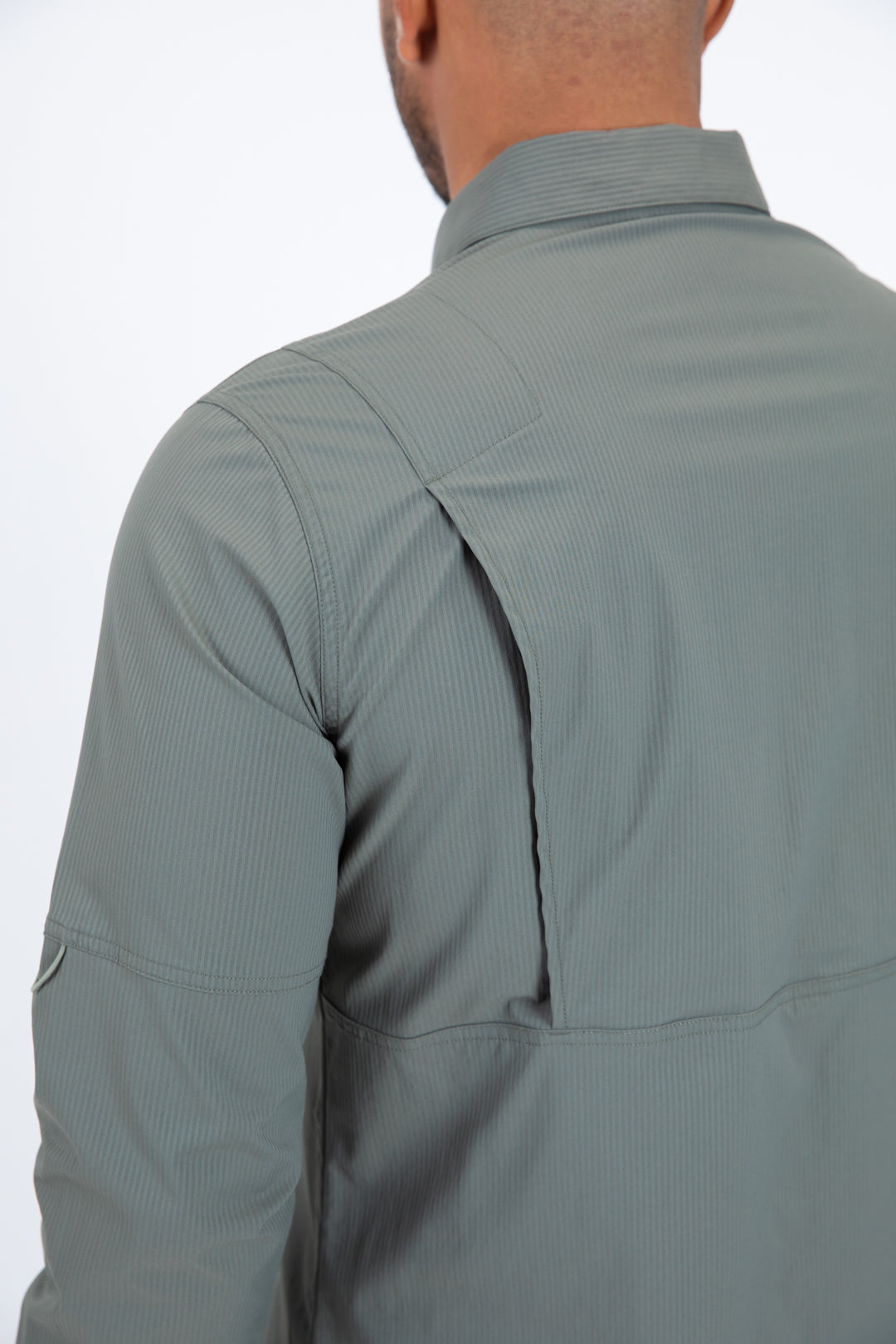 Olive Performance Fishing Long Sleeve Shirt Men