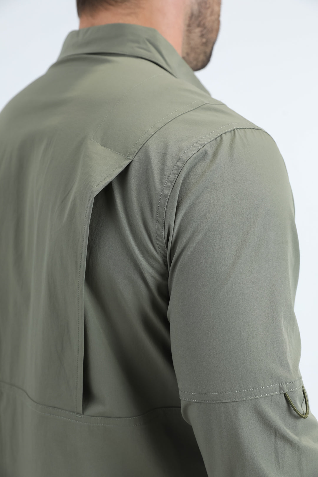 olive performance fishing long sleeve shirt platini