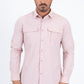 Pink Performance Fishing Long Sleeve Shirt Men