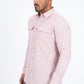 Pink Performance Fishing Long Sleeve Shirt Men