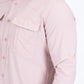 Pink Performance Fishing Long Sleeve Shirt Men