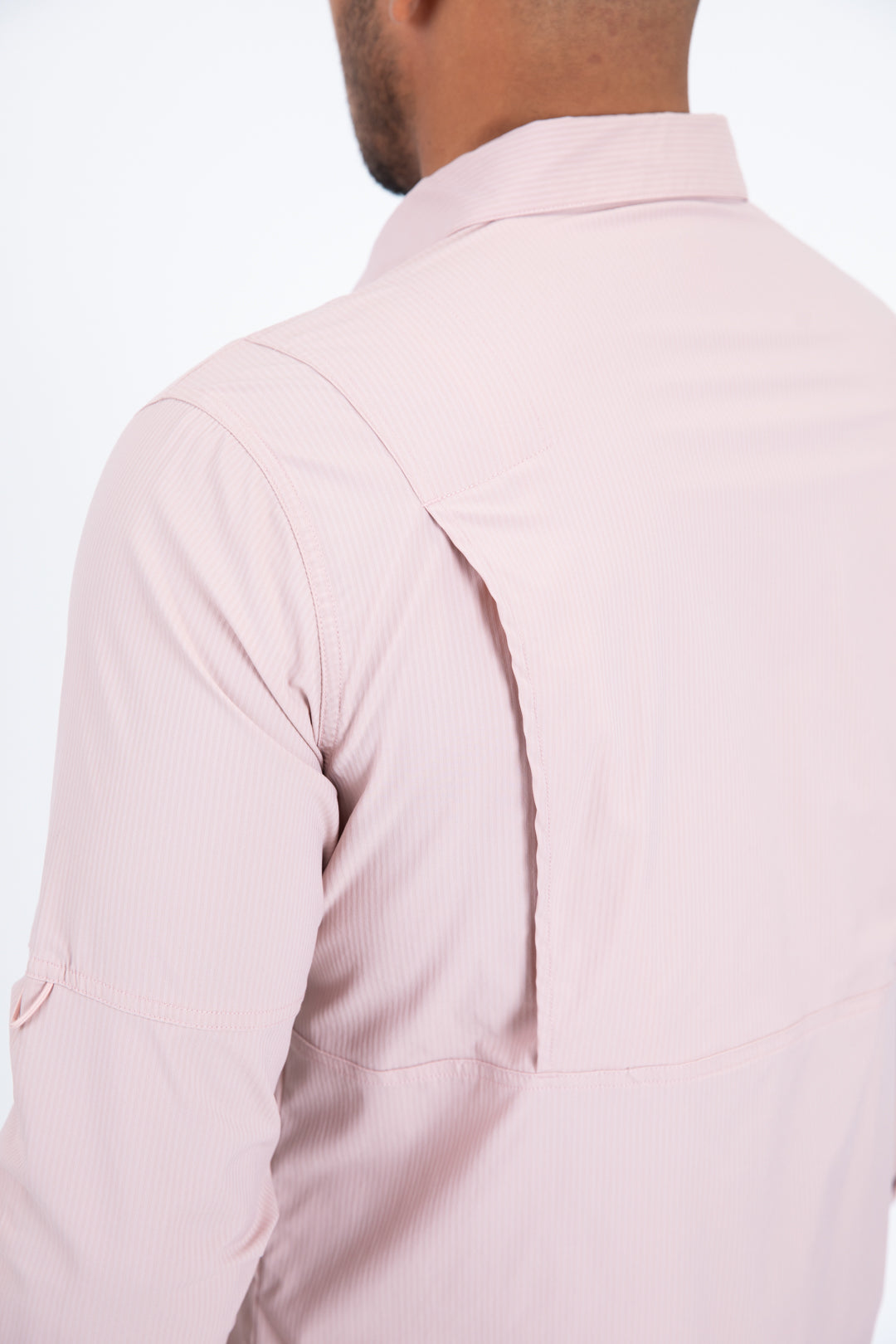 Pink Performance Fishing Long Sleeve Shirt Men