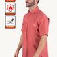 Men's Fishing Salmon Short Sleeve Shirt