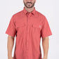 Men's Fishing Salmon Short Sleeve Shirt
