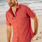 Men's Fishing Salmon Short Sleeve Shirt