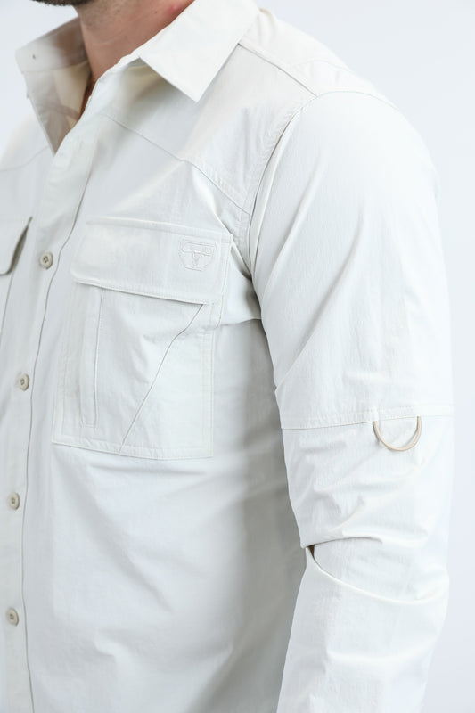 stone portage emblem fishing shirt men platini detail