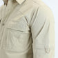 taupe performance fishing long sleeve shirt platini