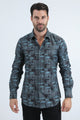 Abstract Patchwork Modern Shirt