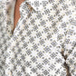 Men's Flocked Style Modern Fit Spandex Beige Shirt