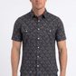 navy floral short sleeve shirt men platini front