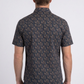 navy floral short sleeve shirt men platini back