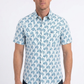 white floral short sleeve shirt men platini front