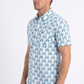 white floral short sleeve shirt men platini detail
