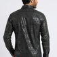 black foil western shirt men platini back