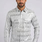 white foil western shirt men platini front