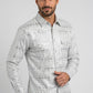 white foil western shirt men platini side