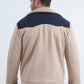 Mens Fur Lined Quilted Faux Suede Beige/Mink Coat