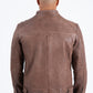 barrel genuine leather biker jacket platini