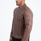 barrel genuine leather biker jacket platini