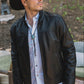 Mens Genuine Leather Black Jacket