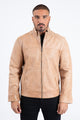 Genuine Leather Quilted Jacket