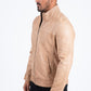 pug genuine leather quilted jacket platini
