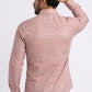 light pink geometric patchwork foil shirt men platini back