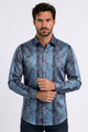 Gradient Paisley Foil Shirt