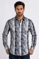 Gradient Paisley Foil Shirt