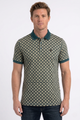Geometric Diamond Pattern Polo