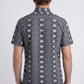 grey diamond tribal print performance shirt men platini side