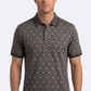 grey floral medallion print polo men platini front