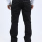 Holt Men's Black Slim Boot Cut Jeans