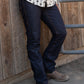 dark blue boot cut jean men holt platini front