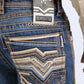 Holt Men's Blue Slim Boot Cut Jeans