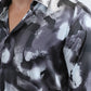 black abstract jacquard shirt platini