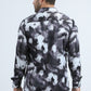 black abstract jacquard shirt platini