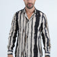 white vertical abstract jacquard shirt platini