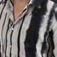 white vertical abstract jacquard shirt platini