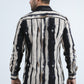 white vertical abstract jacquard shirt platini