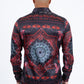 black/red geometric baroque panel shirt platini