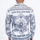 black/grey geometric baroque panel shirt platini