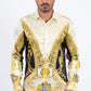 black/gold baroque gold pineapple shirt platini